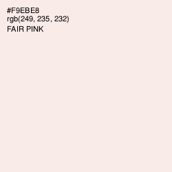 #F9EBE8 - Fair Pink Color Image